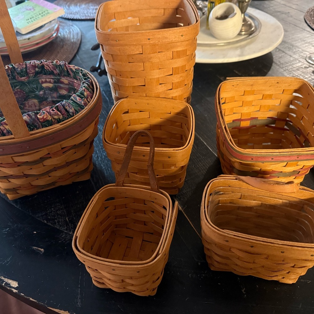 Longaberger Woven Basket Collection - Warm Brown